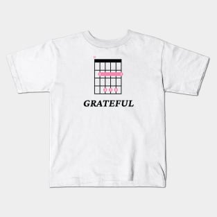 B Grateful B Guitar Chord Tab Light Theme Kids T-Shirt